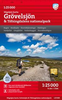 Bokomslag för Grövelsjön & Töfsingdalens nationalpark 1:25.000