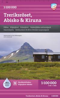 Bokomslag för Treriksröset, Abisko & Kiruna 1:100 000