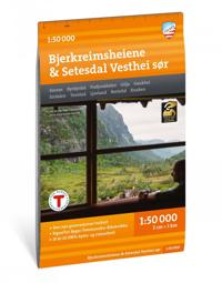 Turkart Bjerkreimsheiene & Setesdal Vesthei sør