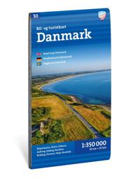 Bil- och turistkort Danmark 1:350000