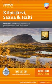 Kirjan kansi Kilpisjärvi, Saana & Halti 1:50 000/1:25 000