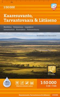 Kirjan kansi Kaaresuvanto, Tarvantovaara & Lätäseno 1:50 000