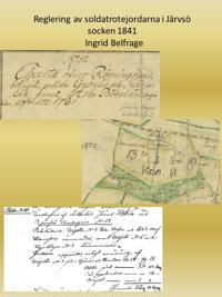 Reglering av soldatrotejordarna i Järvsösocken 1841
