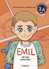 Bokomslag for "Emil vill inte sova över"