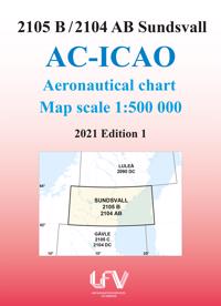 ACICAO 2105B/2104AB Sundsvall 2021 : Skala 1:500 000