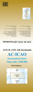 ACICAO 2151B/2152AB Stockholm 2024 : Skala 1:500 000