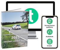 Bokomslag för Körkortsboken på Engelska 2025 ; Driving licence book (book + theory pack with online exercises, theory questions, audiobook & ebook)