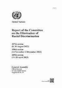 Report of the Committee on the Elimination of Racial Discrimination, Seventy-eighth Session