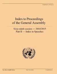 Index to Proceedings of the General Assembly 2014/2015: Part II - Index to Speeches
