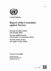Report of the Committee Against Torture