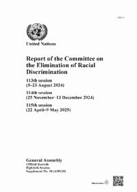 Report of the Committee on the Elimination of Racial Discrimination, Eightieth Session