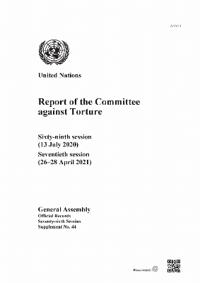 Report of the Committee Against Torture