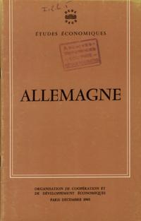 Etudes economiques de l'OCDE : Allemagne 1965