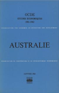 Etudes economiques de l'OCDE : Australie 1982