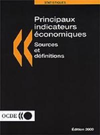 Principaux indicateurs economiques : Sources et definitions 2000