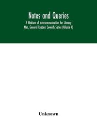 Bokomslag för "Notes and queries; A Medium of Intercommunication for Literary Men, General Readers Seventh Series (Volume X)"
