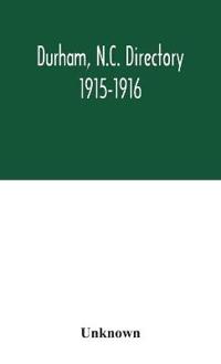Durham, N.C. Directory 1915-1916