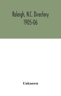 Bokomslag for "Raleigh, N.C. directory 1905-06"
