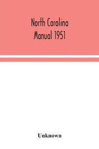 Bokomslag for "North Carolina manual 1951"