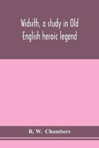 Bokomslag for "Widsith, A Study In Old English Heroic Legend"