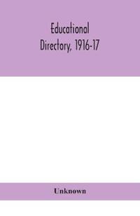 Bokomslag for "Educational directory, 1916-17"