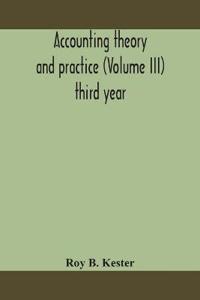 Bokomslag for "Accounting Theory And Practice (Volume Iii) Third Year"