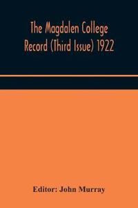 Bokomslag för "The Magdalen College Record (Third Issue) 1922"