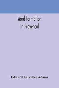 Bokomslag for "Word-Formation In Provençal"