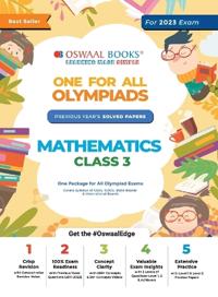 Oswaal One for All Olympiad Previous Years' Solved Papers, Class-3 Mathematics Book