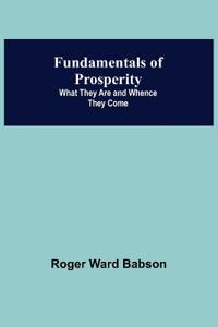 Fundamentals of Prosperity