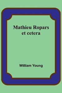 Kirjan kansi "Mathieu Ropars"