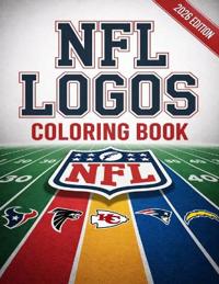 NFL Logos Coloring Book: 32 American Football Logos to Color with Fun Trivia, Easy Designs for Kids, Teens, and Football Fans, Perfect Gift for Sports Lovers