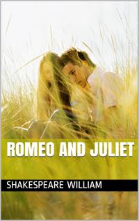 Kirjan kansi "Romeo and Juliet"