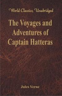Kirjan kansi "The Voyages and Adventures of Captain Hatteras"