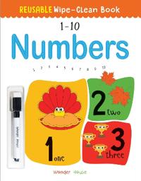 Reusable Wipe and Clean Book 1-10 Numbers
