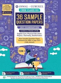 36 Sample Question Papers Science (Pcm) Cbse Class 12 Term I Exam 2021