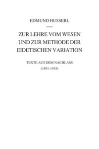 Husserliana: Edmund Husserl – Gesammelte Werke