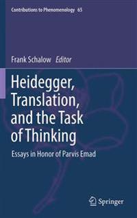 Bokomslag for "Heidegger, Translation, and the Task of Thinking"