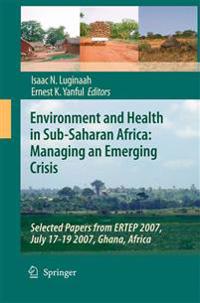 Kirjan kansi "Environment and Health in Sub-Saharan Africa: Managing an Emerging Crisis"