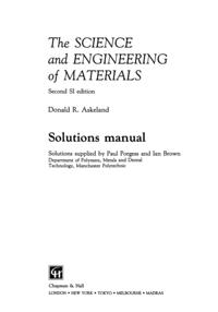 Science and Engineering of Materials