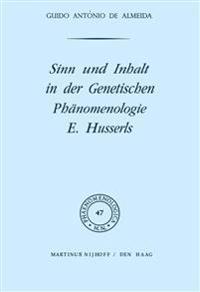 Bokomslag för "Sinn und Inhalt in der Genetischen Phänomenologie E. Husserls"
