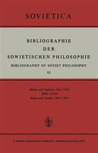 Bibliographie der Sowjetischen Philosophie