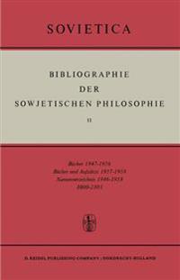 Bibliographie der Sowjetischen Philosophie