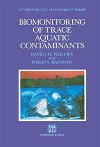 Kirjan kansi "Biomonitoring of Trace Aquatic Contaminants"