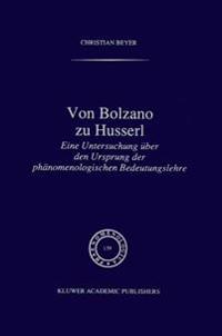 Von Bolzano zu Husserl