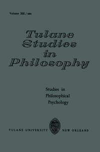 Tulane Studies in Philosophy