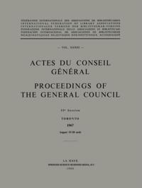Actes du Conseil General / Proceedings of the General Council