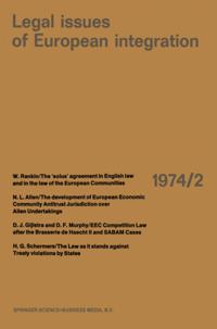 Legal Issues of European Integration