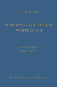 Toba-Batak—Deutsches Wörterbuch