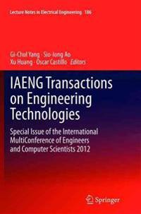Bokomslag för "IAENG Transactions on Engineering Technologies"